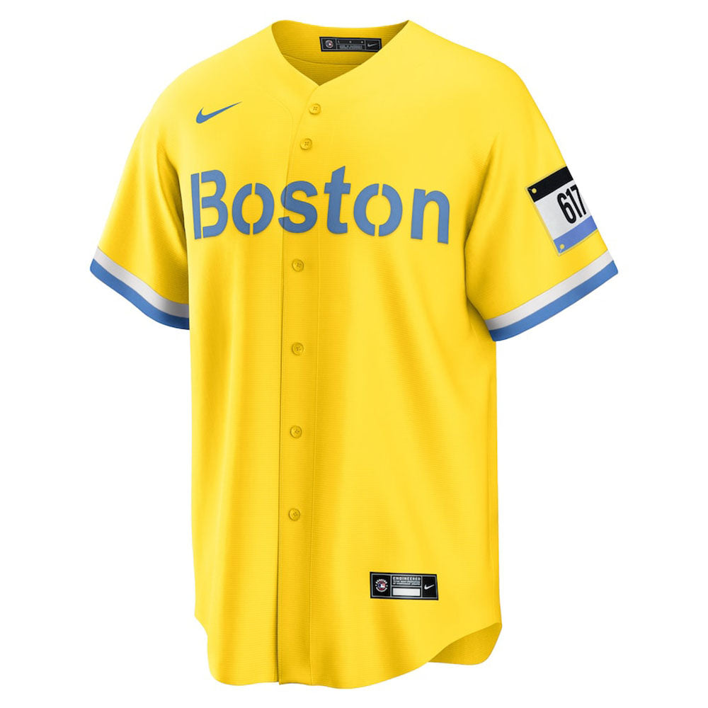 Men's Boston Red Sox David Ortiz City Connect Replica Jersey - Gold