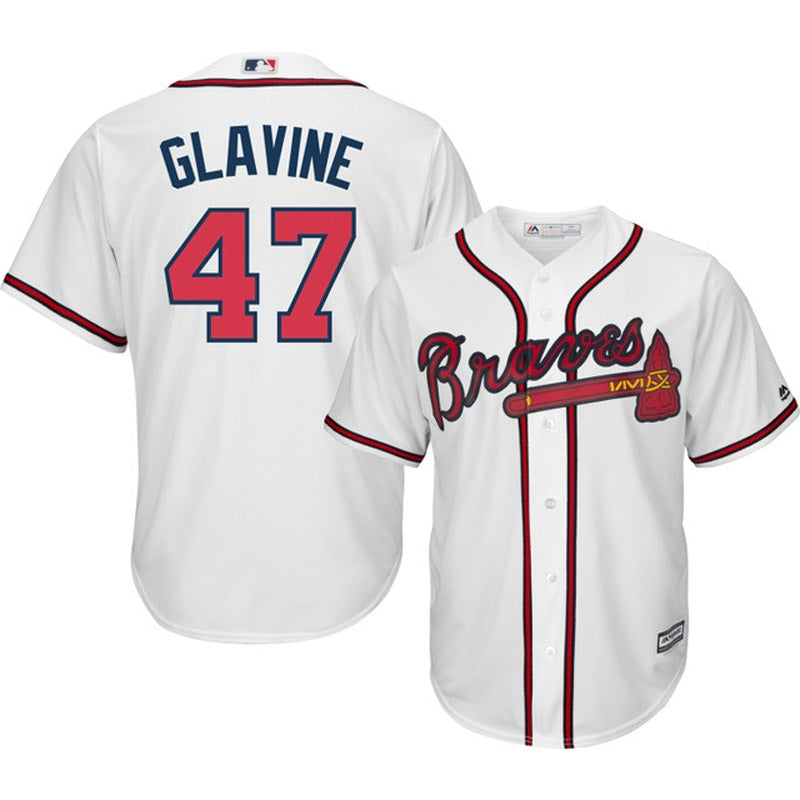 Men's Atlanta Braves Tom Glavine Replica Home Jersey - White