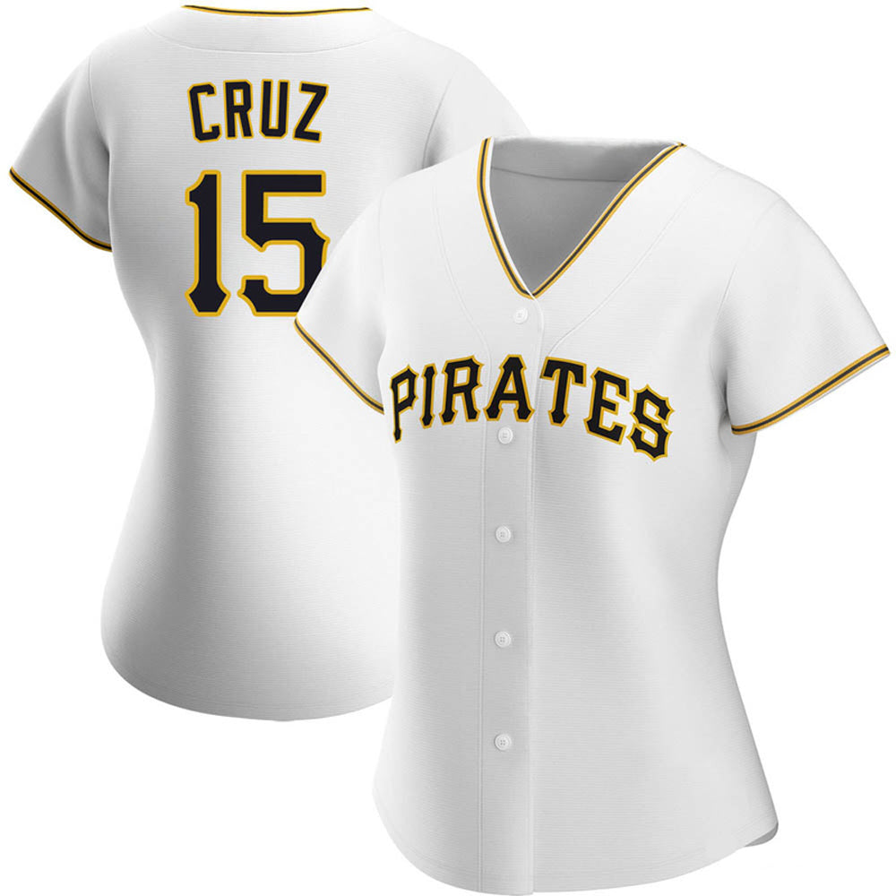 Women's Pittsburgh Pirates Oneil Cruz Cool Base Replica Home Jersey - White
