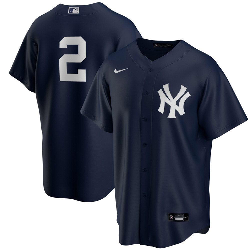 Men's New York Yankees Derek Jeter Replica Alternate Jersey - Navy