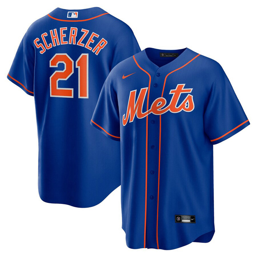 Men's New York Mets Max Scherzer Cool Base Replica Alternate Jersey - Royal